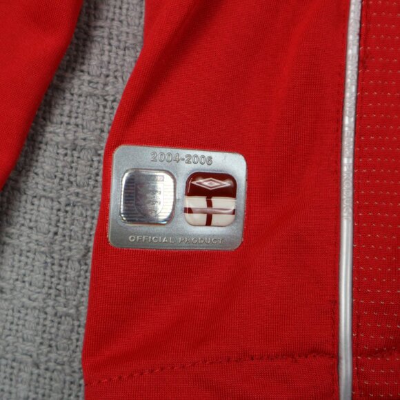 Umbro England Longsleeve Soccer Football Mens Jersey Mens Large Red - Picture 3 of 7
